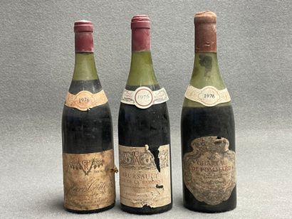 3 bouteilles de BOURGOGNE 1976
-Aloxe-Corton,...