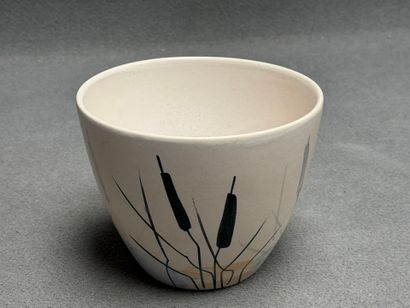 Paul MILET Sèvres. 
Cache-pot en céramique...