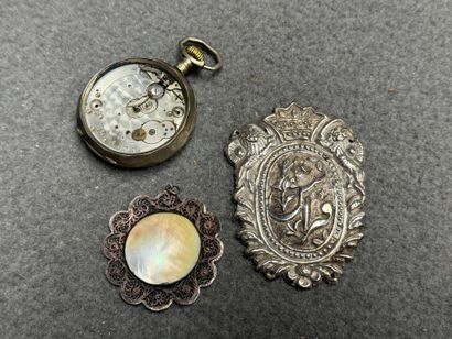 Boitier de montre à gousset, pendentif en...