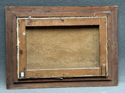 Alfred HOUSSEAUX (XIX)
Bord de mer.
huile...