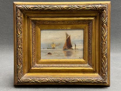 Ecole Française XIX°
Marine
Huile sur toile...