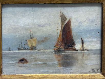 Ecole Française XIX°
Marine
Huile sur toile...