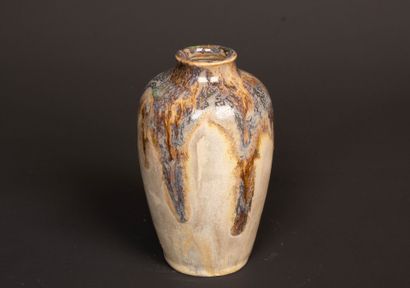 Emile MOUSSEUX (1866-1941) & Marlotte. 
Vase...