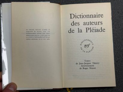Collection de la Pléiade NRF : Dictionnaire...