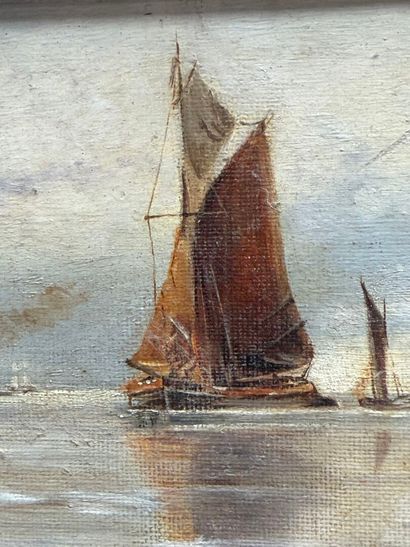 Ecole Française XIX°
Marine
Huile sur toile...