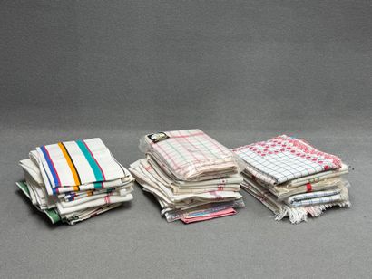 Lot de serviettes et torchons.