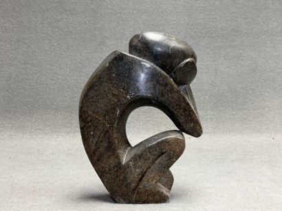 Sculpture en pierre. 
H. :30 cm.