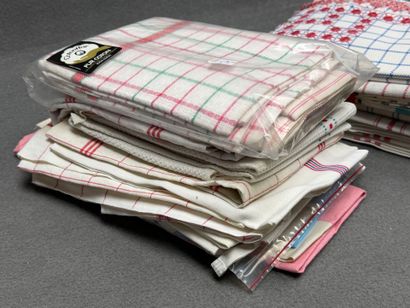 Lot de serviettes et torchons.