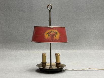 Petite lampe bouillotte à deux lumières en...