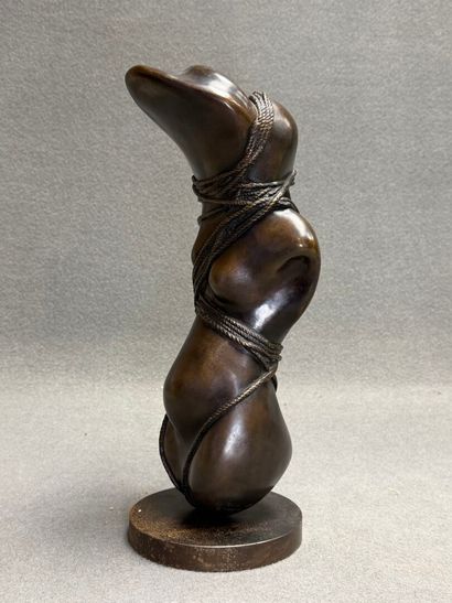 Corps de femme 
Epreuve en bronze, signée...