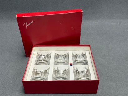 BACCARAT. modèle Nancy. 
Suite de six verres...