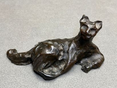 Henri ALBY (1929-2002).
Chat.
Epreuve en...