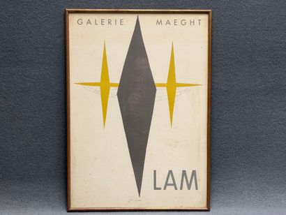 Affiche d'exposition Galerie Maeght:
LAM
58...