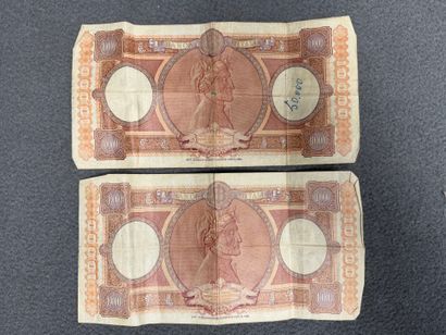 ITALIE Deux billets de 10 000 lires