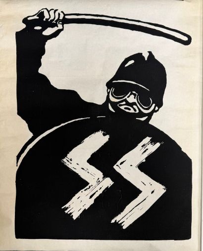 Lot de 10 affiches 1968. 
49 x 32 cm, 50...