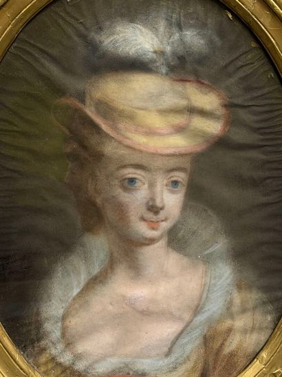Ecole Française fin XVIII°
Portrait de femme...