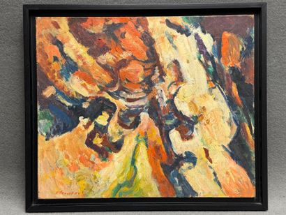 Jacques PONCET (1921-2012)
Abstraction.
Huile...