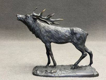 KORNILUK (XXe) d'après - 
Cerf bramant
Epreuve...
