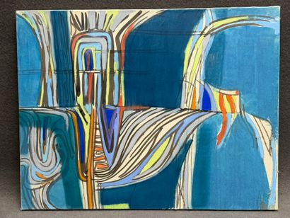 Bernard HERZOG (1935) - 
Composition abstraite
Huile...