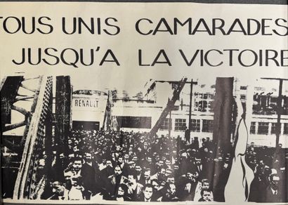 Lot de 10 affiches 1968. 
49 x 32 cm, 50...
