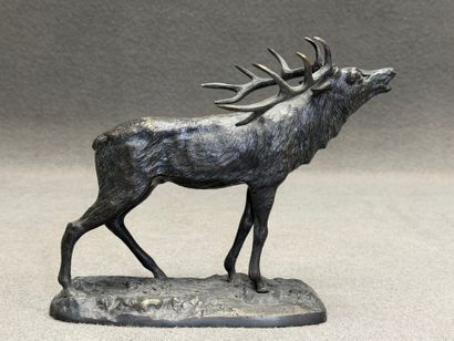 KORNILUK (XXe) d'après - 
Cerf bramant
Epreuve...