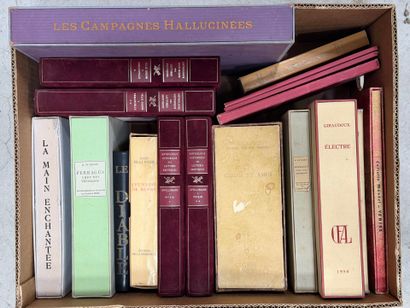 Deux cartons de livres XX° illustrés sous...