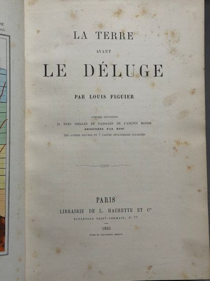 Louis FIGUIER 
La Terre avant le déluge,...