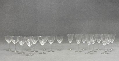 Partie de service de verres: 
-10 verres...