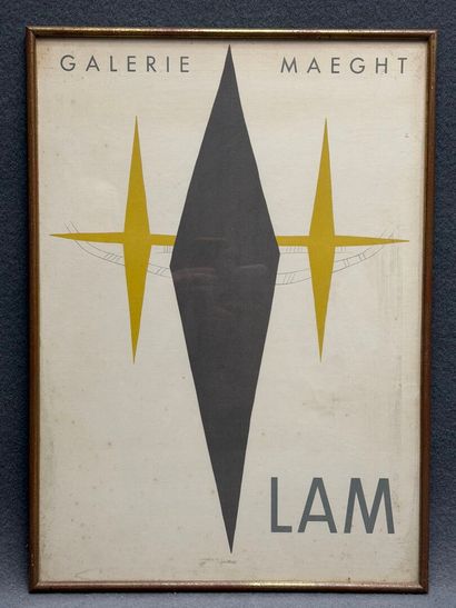 Affiche d'exposition Galerie Maeght:
LAM
58...