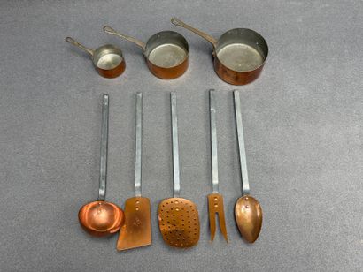 Ensemble de cuivres de cuisine:
- Serie de...