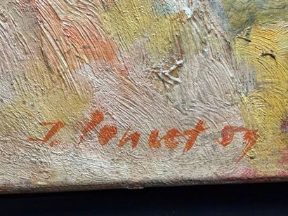 Jacques PONCET (1921-2012)
Abstraction.
Huile...