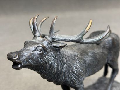 KORNILUK (XXe) d'après - 
Cerf bramant
Epreuve...