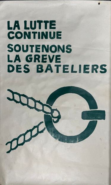 Lot de 10 affiches 1968. 
49 x 32 cm, 50...
