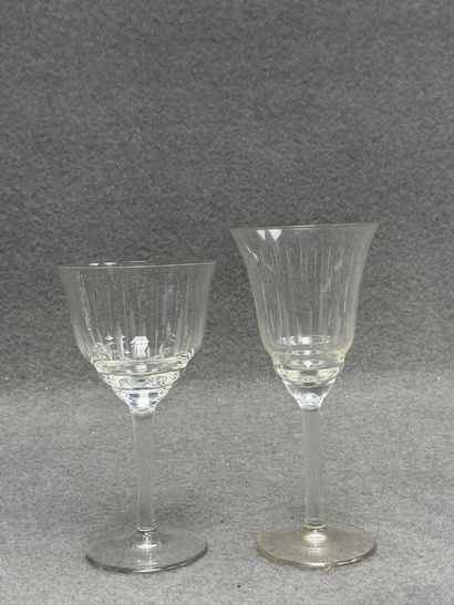 Partie de service de verres: 
-10 verres...
