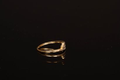 Gold ring 
750°/00 gold
TDD 52/53
Weight:...