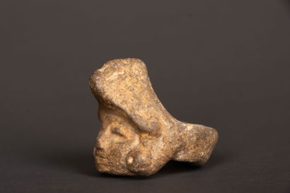 Rare anthropomorphic terracotta ring, the...