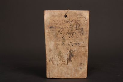 Small Koranic learning tablet in monoxide...