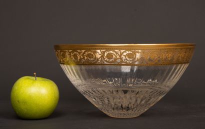 SAINT LOUIS, Thistle model: 
crystal bowl...