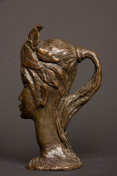 XX° French School
Woman with ponytail. 
Small...