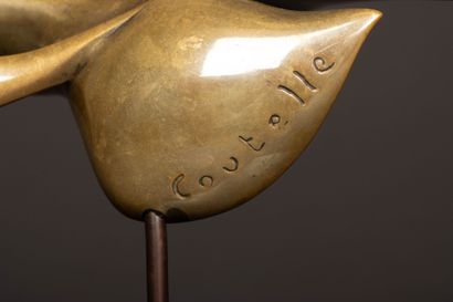 René COUTELLE (1927-2012)
L'envol. 
Bronze...