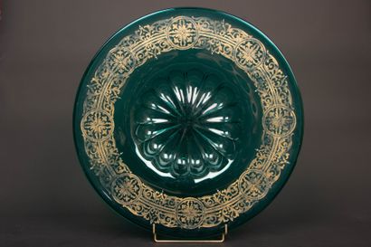 MURANO late 19th c.
A large emerald-colored...