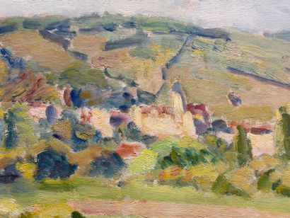 Abel LAUVRAY (1870-1950) - 
Edge of the Seine
Oil...