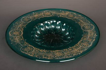 MURANO late 19th c.
A large emerald-colored...