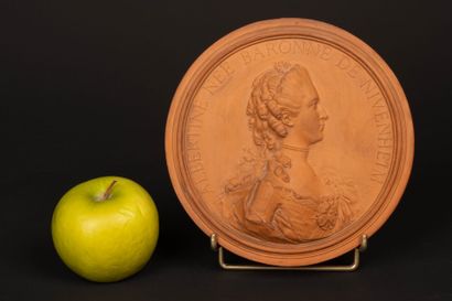 Jean Baptiste NINI (1717-1786). after. 
Circular...