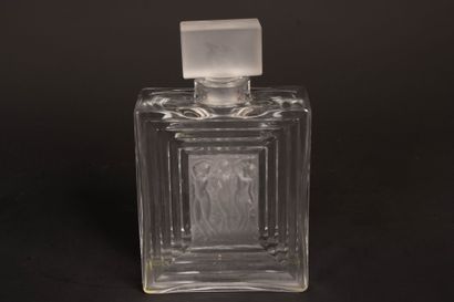 LALIQUE, France.
Duncan model bottle, rectangular...