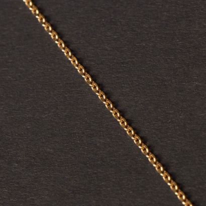 Gold chain.
750°/00 gold. 
Length: 50 cm
weight:...