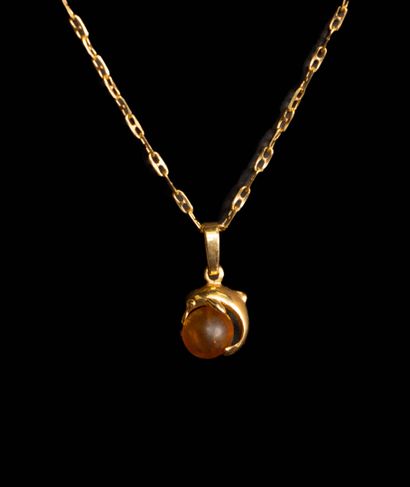 Gold chain.
750°/00 gold.
Length: 45 cm.
Weight:...