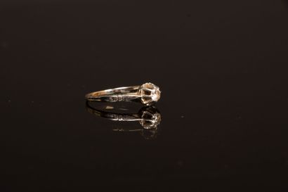 Gold and platinum wedding band.
Gold 750°/00,...