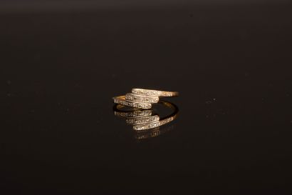 Gold ring 
750°/00 gold
TDD 52/53
Weight:...