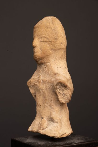 Terracotta pillar figure of a goddess, possibly...